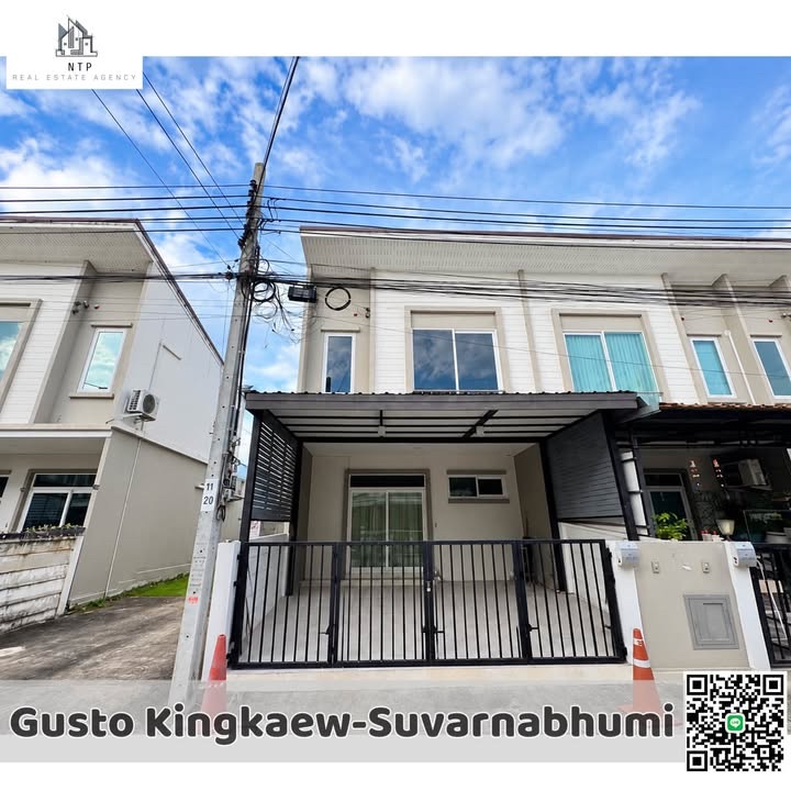 ให้เช่า| 𝐅𝐨𝐫 𝐑𝐞𝐧𝐭 ทาวน์โฮม 2 ชั้น (หลังมุม) บ้านตกแต่งสวยครบครันมาก  ใกล้สนามบินสุวรรณภูมิเพียง 5-6 นาที✈ | ใกล้ 